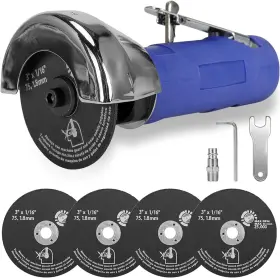 BW1A000108-BLUE-5PC-ZY BAIWEN Air Tool Equipped Cutting Disc