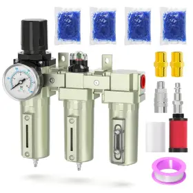 Bogerdack B0dg8m289g 3 Stage Heavy Duty Industrial Grade 1/2 Npt Air Drying System