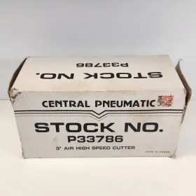 Central Pneumatic P33786 3 Inch Air High Speed Cutter Cut Off Tool With Box Extras