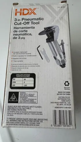 DE-3-PLG HDX Tool Pneumatic Rpm Power Cutting #3