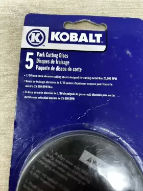 0245832 KOBALT Cutting Discs Arbor #3