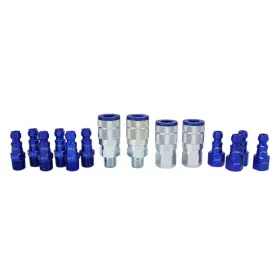 Milton B073r3sfyj Coupler Plug Kit - T-style Blue 1/4 Npt 14-piece S-314tkit