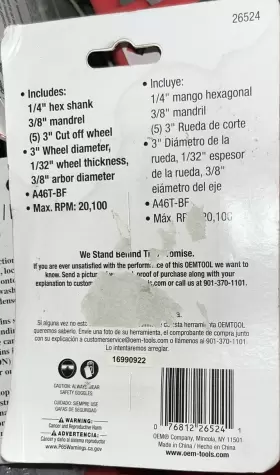 26524 WHEEL Mandrel #2