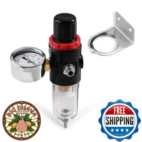 B09X2SNJCV SAGUD Airbrush Compressor Regulator Mini Inline Tr