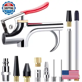 B09BMXFV3L SARDVISA Air Nozzle Blow Gun Set Npt Standard Plug