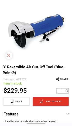 AT157R SNAP-ON Reversible Air Tool Point