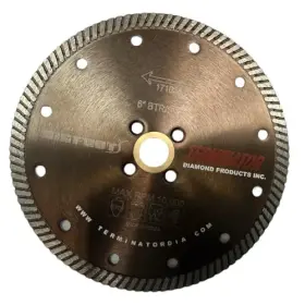 6-BTRS TERMINATOR Diamond Cutting Blade Turbo Rim Rpm