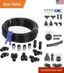 Hromee 14-piece Polyurethane Air Hose Kit - 32.8 Feet, Push To Connect Fittings. Fixed Price $29.98.