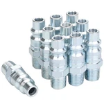 Joroy 3/8 High Flow Air Hose Fittings, Industrial 1/4 Mnpt Plug, Silver. Fixed Price $14.66.