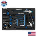 Capri Tools 2-way Air Blow Gun Ultimate Kit Nozzles And Rubber Tips 19-piece. Fixed Price $99.79.