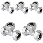 Pikwo 5pc 3/4 Tee Air Piping Fittings X Tubing Brass-nickel. Fixed Price $76.15.