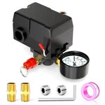 Meanlin Measure Air Compressor Pressure Switch Control 0.25 Inch, Red, Black. Fixed Price $46.99.