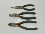 New Hdx 3pc Pliers Set - Rubber Comfort Grip -long Nose, Diagonal And Slip Joint. Fixed Price $12.99.
