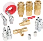 Hromee 18 Pieces Air Coupler And Plug Kit, 1/4-inch Npt Hose Fittings Co. Fixed Price $30.99.