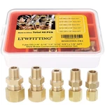Ltwfitting 40pc Brass Compression Connector Set 1/8"-3/8" Od Male Npt. Fixed Price $90.21.