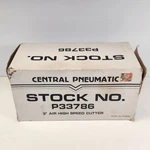 Central Pneumatic P33786 3" Air High Speed Cutter Cut Off Tool W/ Box Extras. Fixed Price $12.99.