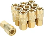 Joroy Brass Air Coupler, 1/4 Inch Body Size, 3/8 Npt Female Threads Size.... Fixed Price $41.14.