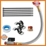 Sunroad Air Compressor Drain Valve Kit 10in Hose Brass Adapter Clamp 1/4 Npt. Fixed Price $24.37.