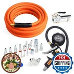 Fypower 22 Pieces Air Compressor Accessories Kit, 3/8 Inch X 25 Ft Hybrid Co. Fixed Price $75.90.