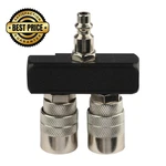 Fornax 2-way Straight Air Manifold Splitter, Line Type 2-way, Black. Fixed Price $22.98.