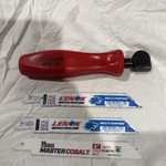 Snap-on Tools New Red Hard Handle Quick Cutter Hand Saw W/ Bi-metal Blade Hs50. Fixed Price $65.00.