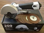 Astro-pneumatic 209 Onyx In-line 3" Cut-off Tool & 5pc Falcon Wheel. Fixed Price $129.95.