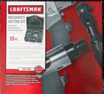 Craftsman 16852 Mechanic Air Tool Set - 10 Piece. Fixed Price $105.00.