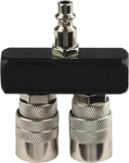 Fornax 2-way Straight Air Manifold Splitter, Line Type 2-way, Black. Fixed Price $21.82.