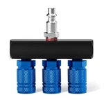 Taisher 3-way Straight Air Manifold 4 Ports Aluminum Industrial Pneumatic Air.... Fixed Price $26.91.