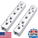 Marstek 2pcs Air Manifold 5 Way 7 Port Compressor Aluminum. Fixed Price $42.23.