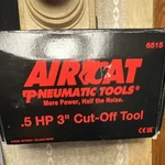 Aircat 6515 0.5 Hp 3in Pneumatic Air Cut-off Tool 22000 Rpm 1/4in 90psi. Fixed Price $159.99.