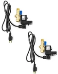 Qwork Electronic Drain Valve, 2 Packs Ac 110v 1/2" Integrated - Pack. Fixed Price $53.85.