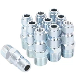 Joroy 3/8 Air Compressor Hose Fittings, Automotive Mnpt Plug, Silver. Fixed Price $14.76.