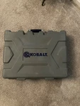 Kobalt Pneumatic Air Tool Kit - Impact Driver Hammer, Rotary- Missing Tools. Fixed Price $40.00.