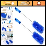2 Pack Flexible Drain Brush - 19.7" Pipe Cleaning Tool For Shower & Tub, Blue. Fixed Price $51.99.