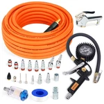 Fypower 22 Pieces Air Compressor Accessories Kit 3/8 Inch X 50 Ft Hybrid. Fixed Price $83.72.